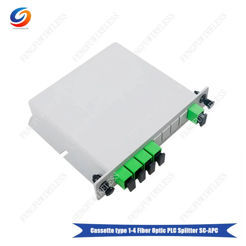 Горячая SC APC PLC 1X4 Сплиттер Волоконно оптический ящик FTTH сплиттер коробка кассета