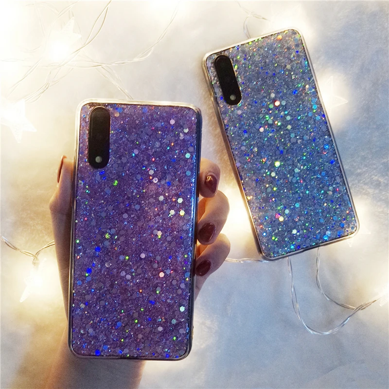 Силиконовый блестящий чехол для телефона Huawei P Smart P20 Pro P10 P8 P9 Lite 2017 Nova 2 2S 2i Honor 8 9 10
