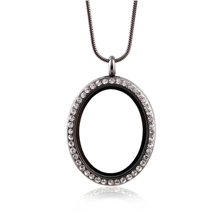 10 шт./лот Кристальные геометрические овальные кулоны с овальной памятью