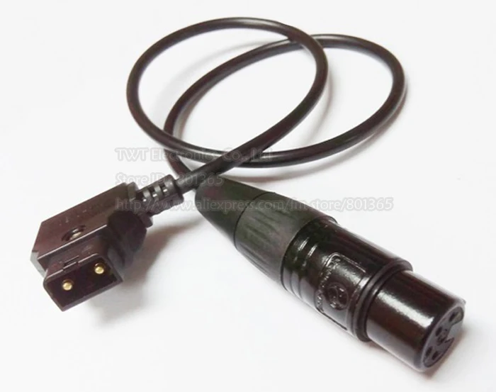 D Tap 2Pin штекер к XLR 4Pin гнездовой разъем для источника питания кабель Dtap DC12V около 50