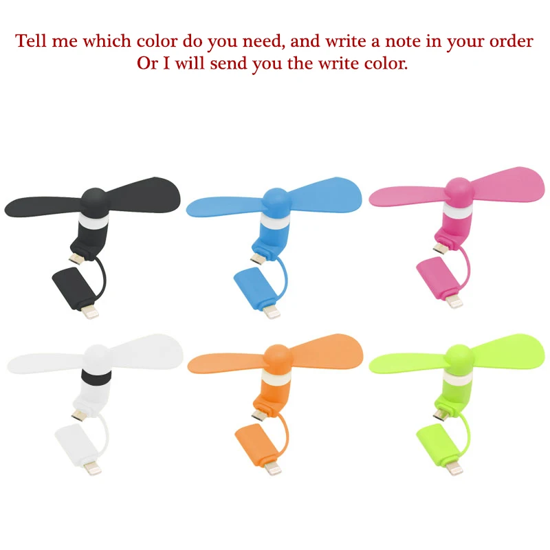 Mroco USB IOS Мини 2/3 в 1 портативный Micro USB вентилятор тип-c телефонные вентиляторы для iPhone 5 6S 7 Plus 8 X XS XR вентилятор для samsung htc Android OTG телефонов - Цвет: Mroco USB IOS