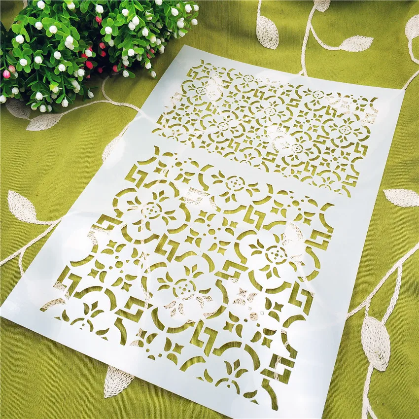 Пластиковые трафареты для вырезок тортов цветов|Украшение| |