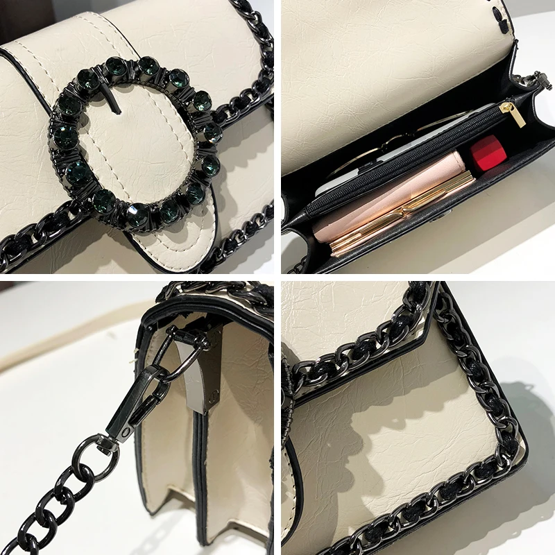 Модная ретро Женская сумка со стразами 2018 Новая женская дизайнерская