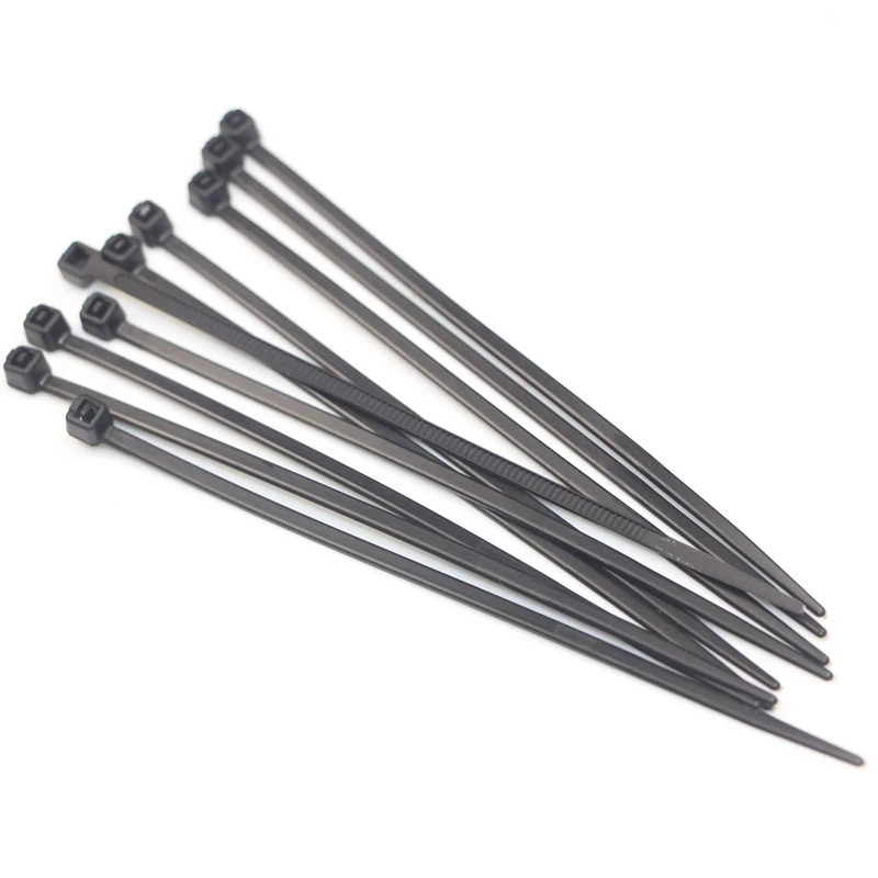 3*100mm Self-Lock Type Plastic Nylon Cable TieNational Standard Wire Fixed White/Black 1000pcs/lot | Обустройство дома
