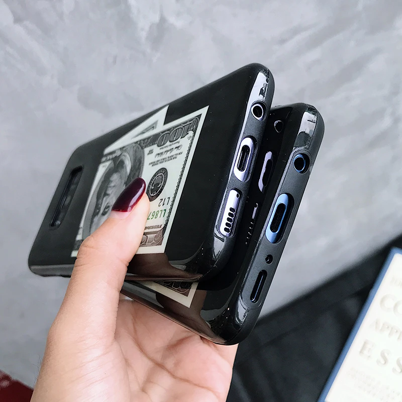 YHBBCASES Модный мягкий чехол с рисунком доллара для Samsung Galaxy S8 S9 S10 Plus Мотивирующий