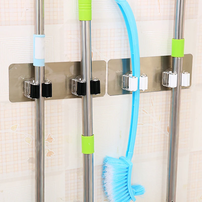 TENSKE ПВХ кухонная настенная вешалка для хранения кухонной швабры щетка метлы