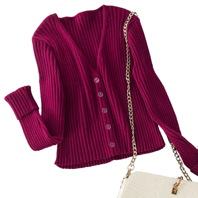 2017 Partysu Контраст Новая Осень Зима Женщины Кашемир Кардиган Верхняя Одежда С