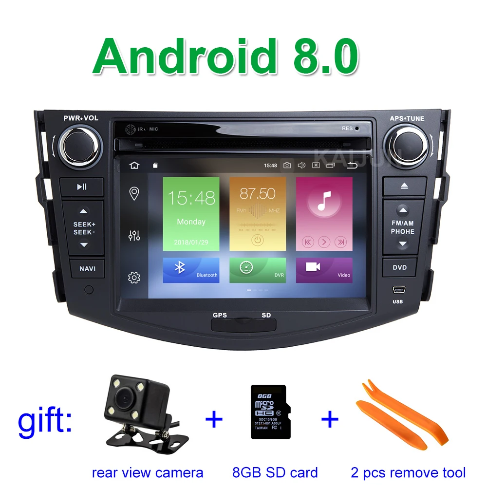 IPS экран 4G RAM Android 9 автомобильный DVD мультимедийный плеер для Toyota RAV 4 RAV4 2006 2012 с Wifi BT