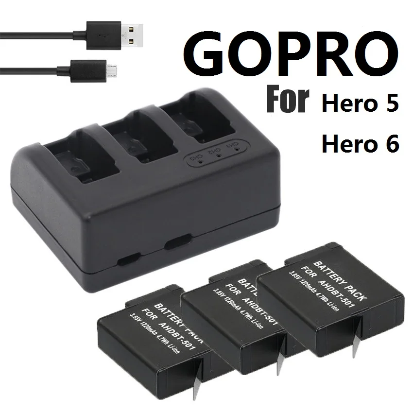 Новый для Gopro HERO Батарея 578 батареи 3 сторонний выход USB зарядное устройство и
