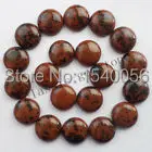 (50pieces/lot)Wholesale Mahogany Obsidian Round 16x5mm CAB CABOCHON L125|cabochon square|cabochon bowcabochon silver |
