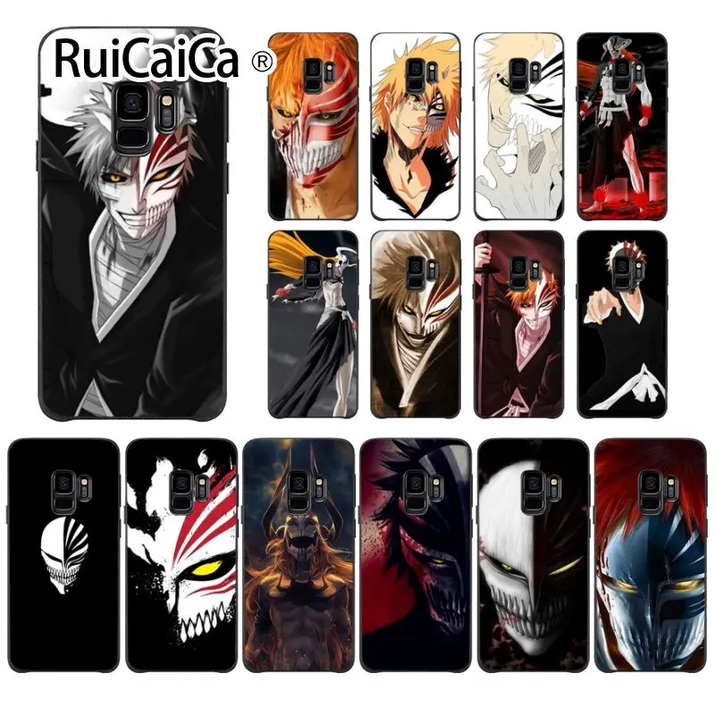 Ruicaica bleach ichigo пустотелая маска цветной чехол для телефона GALAXY s7 edge s8 plus s9 s5 s6