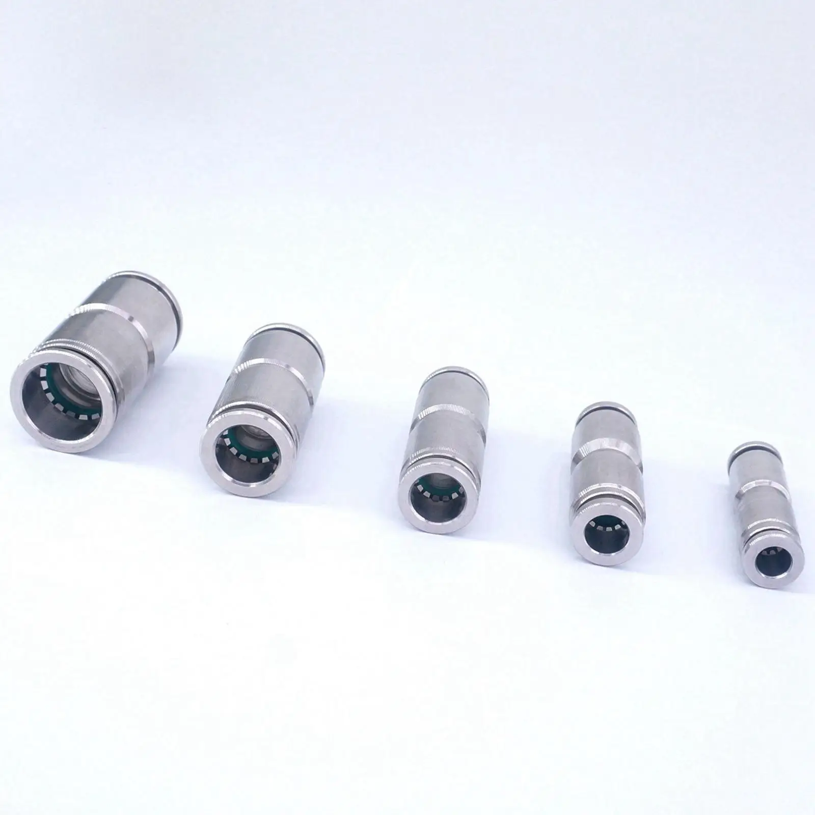 

4/6/8/10/12/14/16MM OD 304 Stainless Steel Push in Pneumatic Straight Connector