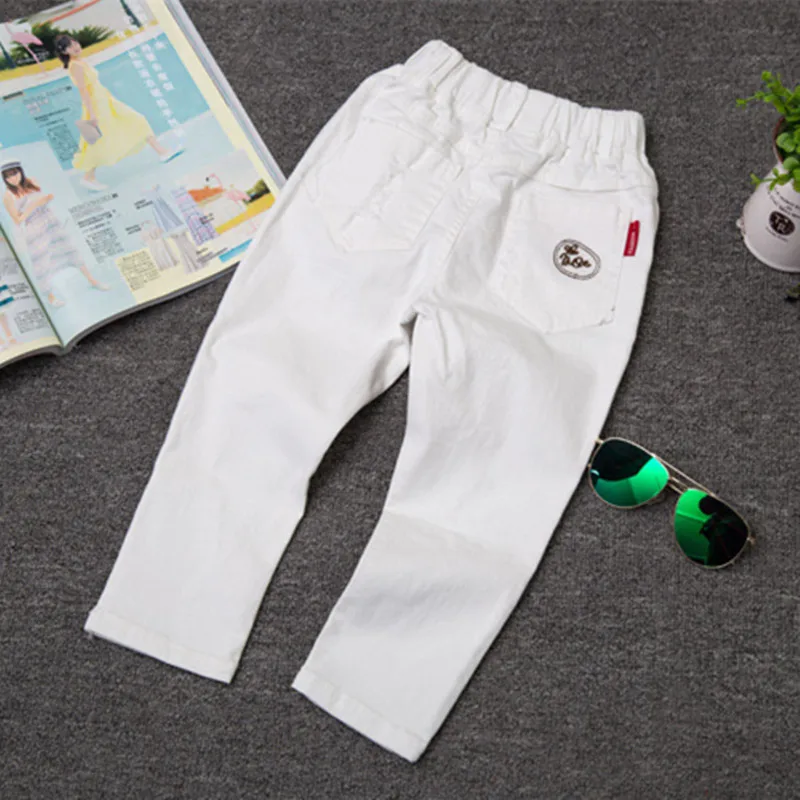 Весна новинка корейский стиль брендовые джинсовые штаны для мальчиков Модные
