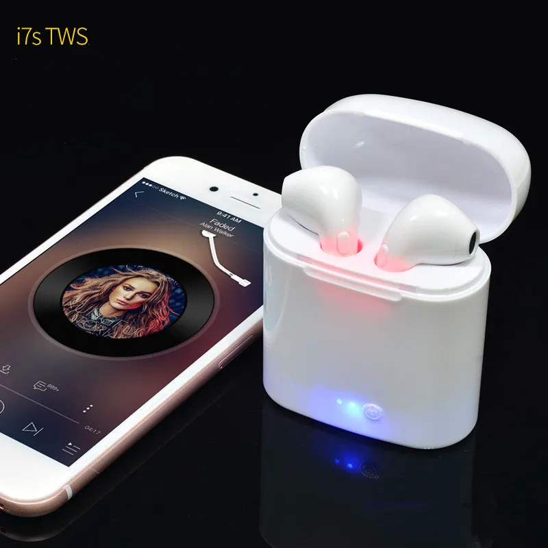 I7s TWS беспроводные Bluetooth наушники вкладыши музыкальные Набор стерео с зарядным