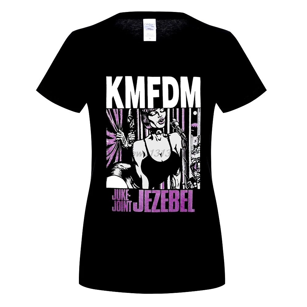 GILDAN KMFDM JUKE JOINT JEZEBEL KRAUT INDUSTRIAL PIGFACE MDMFK Новая черная футболка новая брендовая одежда