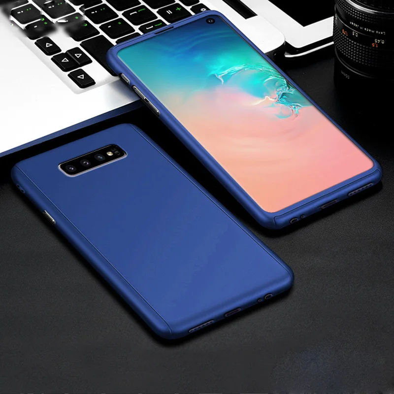 Чехол для Galaxy S10 S10e Plus Матовый Жесткий чехол с полным покрытием на 360 градусов Samsung