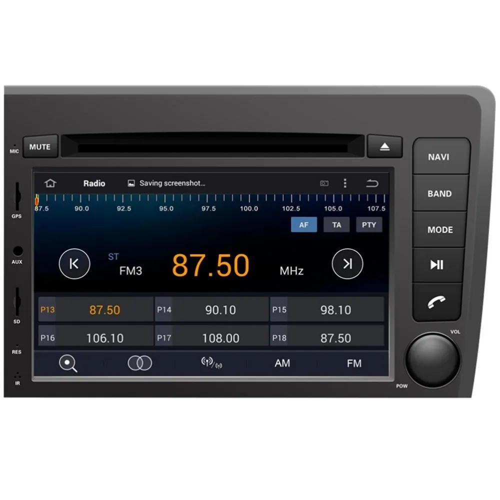 7 дюймов Android 9,0 octa core Автомобильный DVD плеер для автомобиля VOLVO S60 V70 2001-2004 gps-радио 4G Оперативная память 64G Встроенная память
