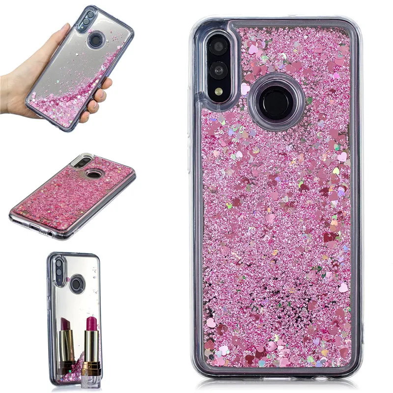 Динамический жидкий зыбучий песок чехол для телефона Huawei P Smart 2019 зеркальный