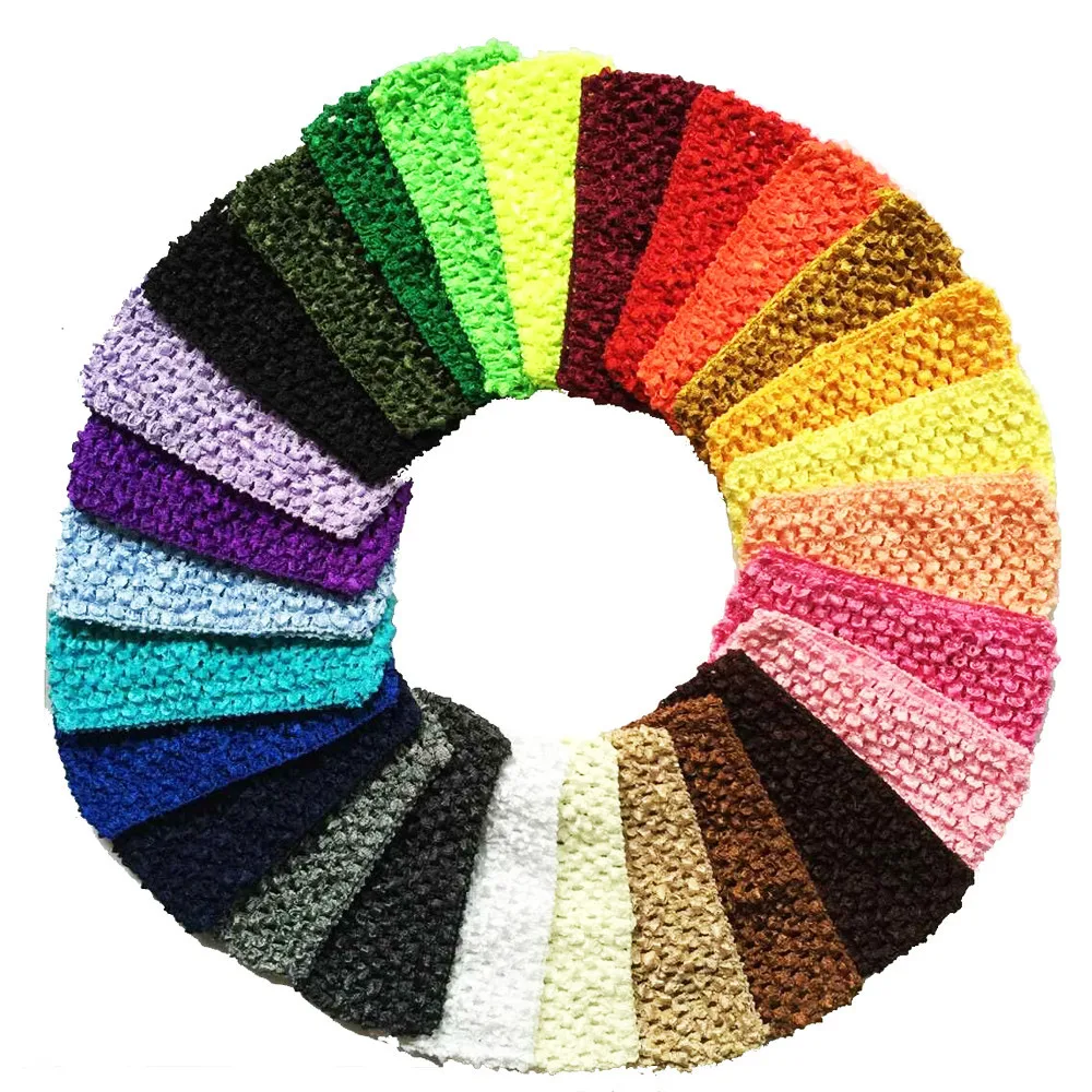 Горячая Распродажа 27 цветов милые вязаные повязки на голову повязка с бантом