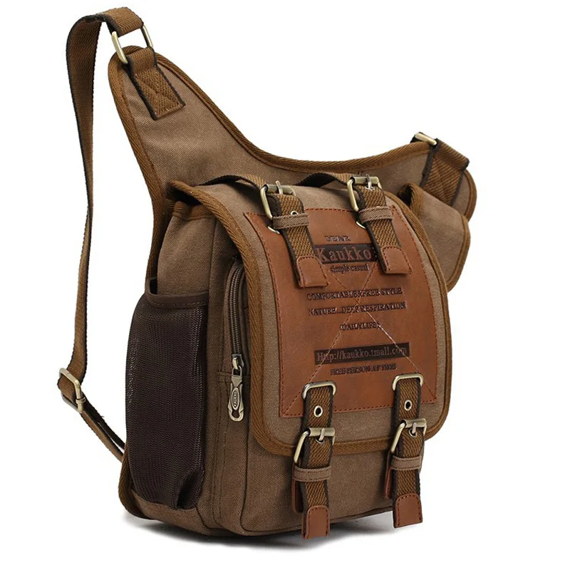 Винтажная холщовая сумка-мессенджер на плечо школьные сумки лямках кожаная