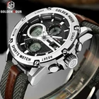 Часы мужские, спортивные, с нейлоновым ремешком, аналоговые, светодиодные