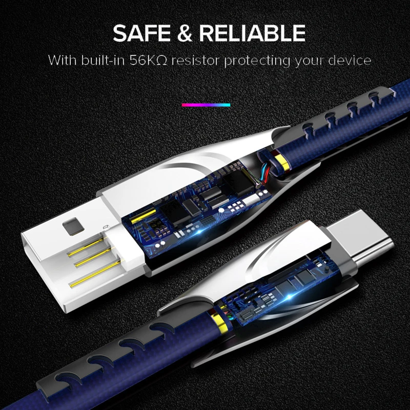 Suntaiho Тип usb C кабель для Xiaomi mi9 USB c-кабель samsung S10 провод быстрого заряда USB-C
