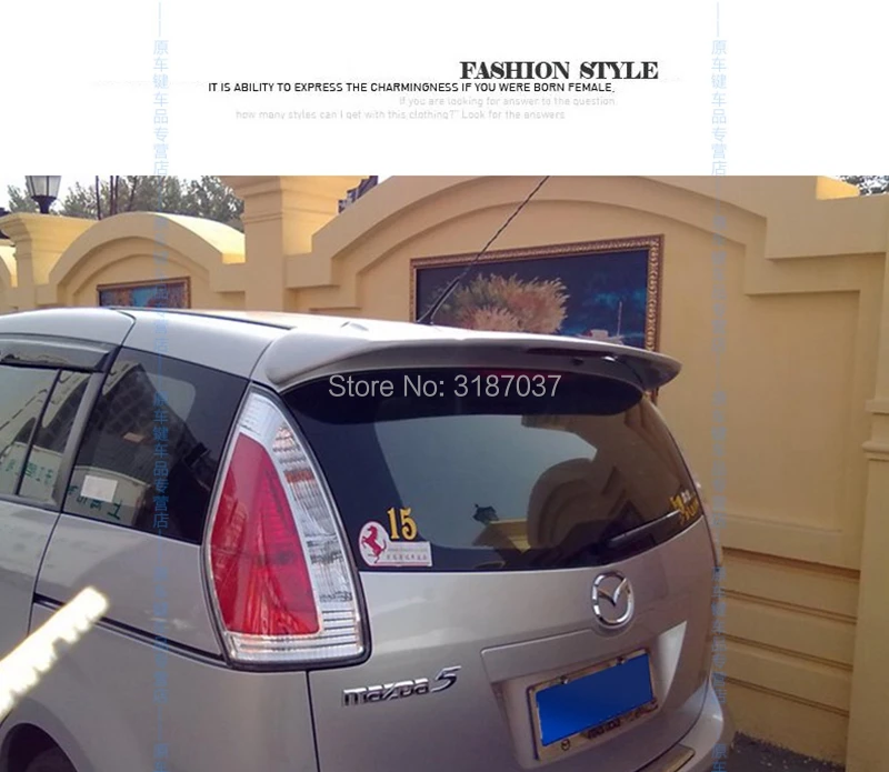 Для Mazda 5 спойлер 2005-2010 ABS пластиковая искусственная накладка на Багажник
