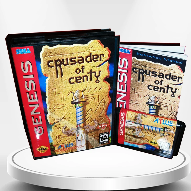 Чехол для видеоигровой приставки Crusader Of Centy US с коробкой и руководством MD MegaDrive