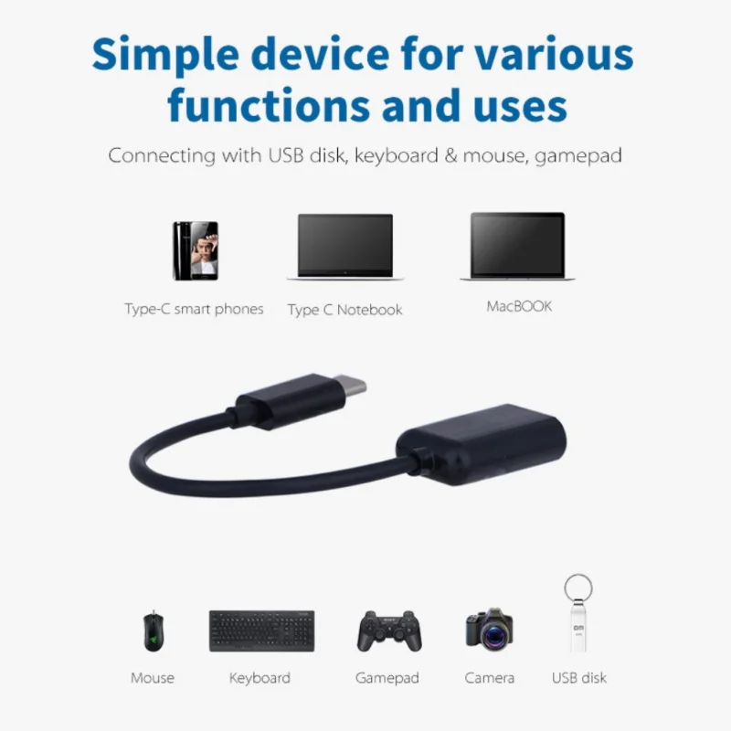 Кабель адаптер Type C OTG USB 3 1 Male to 0 A Женский для передачи данных|Кабели USB| |