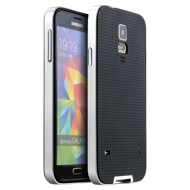 Silver ipaky брендовый чехол для samsung galaxy S5, высококачественный силиконовый защитный чехол для телефона galaxy S5 - Цвет: Silver