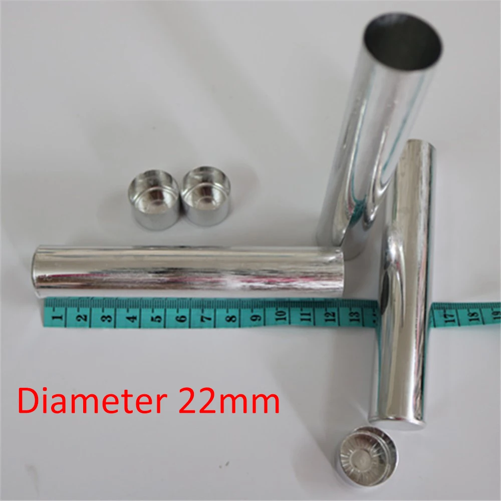 

100 Pcs/Lot OD22mm Dental Lab Aluminum Material Empty Cartridges with Cover for Flexible Acrylic Denture Tube