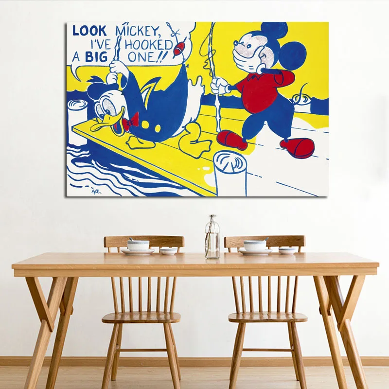Roy Lichtenstein 50 RELIABLI ART поп-арт, настенные художественные картины для гостиной, спальни, Современная декоративная картина на холсте, без рамки - Цвет: Roy Lichtenstein 50