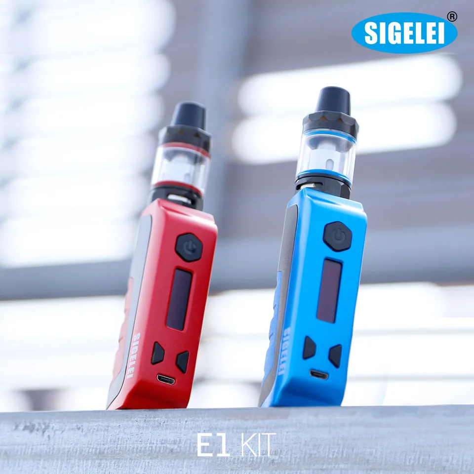 Новые оригинальные sigelei вейп e электронная сигарета VAPE E1 комплект poket mod kit с бак