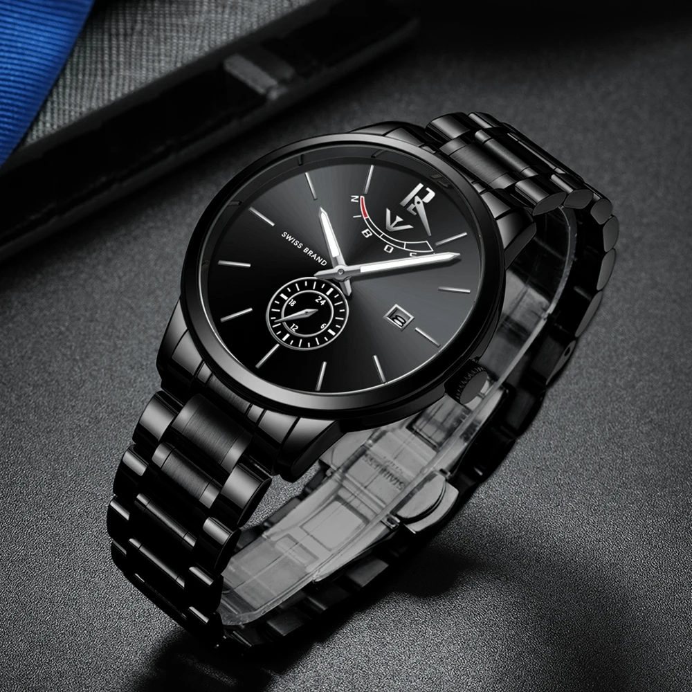 Часы NIBOSI мужские спортивные кварцевые водонепроницаемые|Кварцевые часы| |