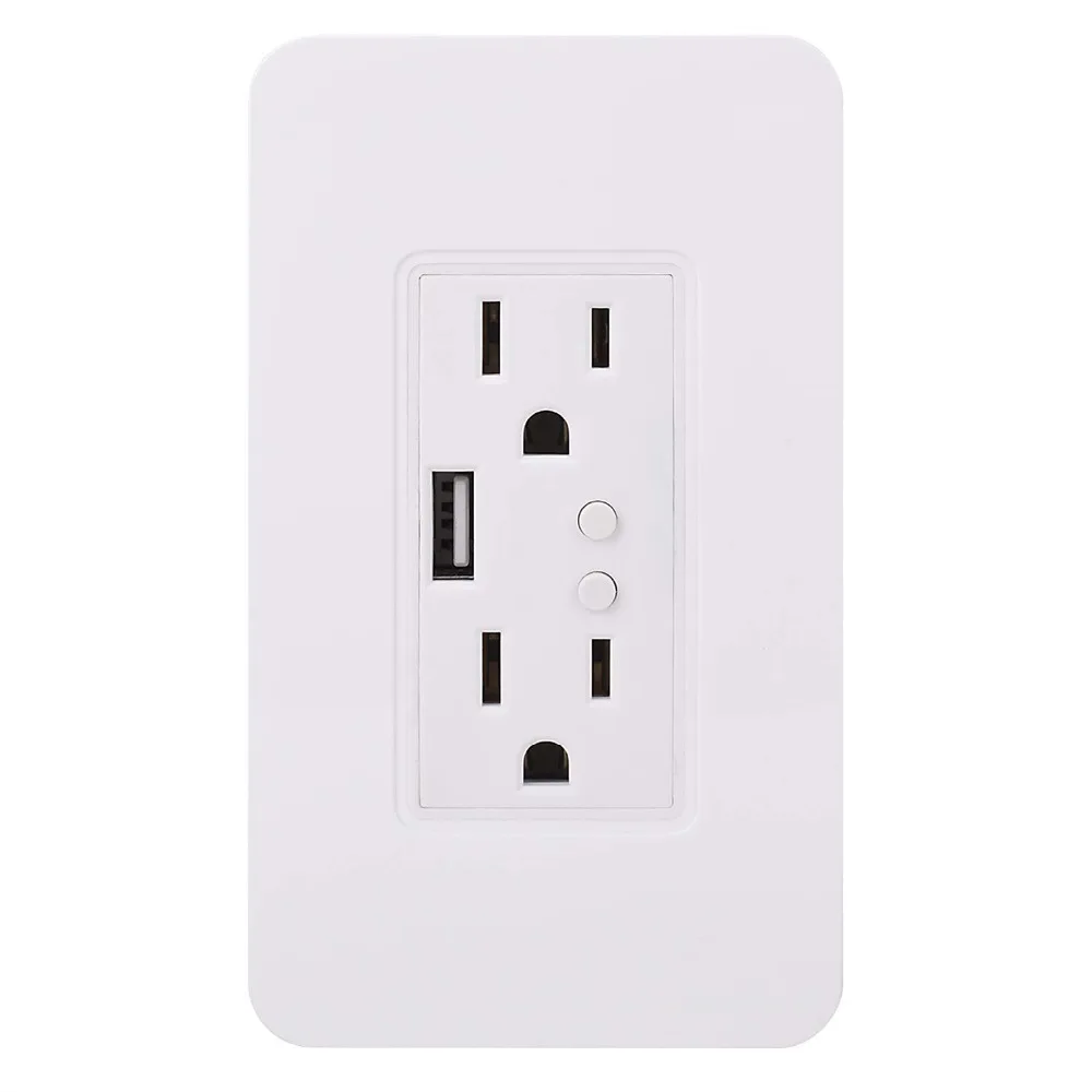 Умная настенная розетка с Wi Fi и usb портом для зарядки|Умные розетки| |