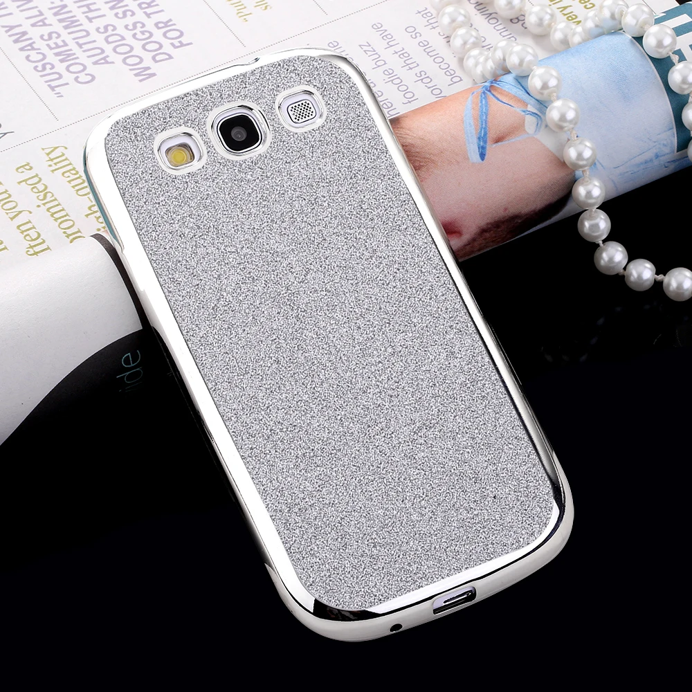 DAGUDON Phone Case For Samsung Galaxy S3 Luxury Glitter Rose Gold Silicone Soft TPU Cover Neo Skin bag |