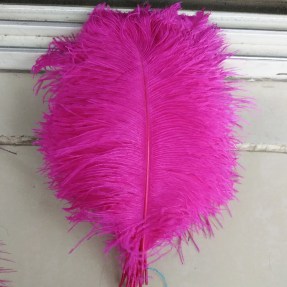 Wholesale beautiful rose ostrich feathers 100 pieces 16-18 inch / 40-45 cm Wedding celebration decoration | Дом и сад