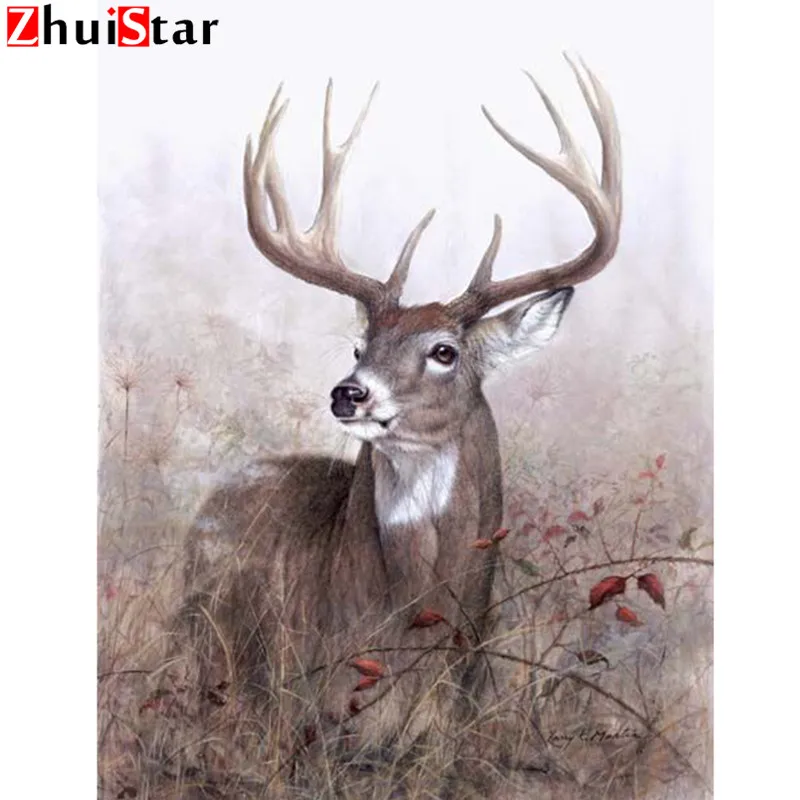 

DIY 5D Diamond Painting Mosaic animal deer Handmade Diamond Cross stitch Set Diamond Embroidery home decoration XY1
