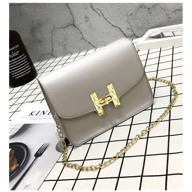 2019 New Fashion Girl Simple Flap Trend Women Handbags Lady Korean Chain Shoulder Bag Female Messenger Turn Lock Bags | Багаж и сумки