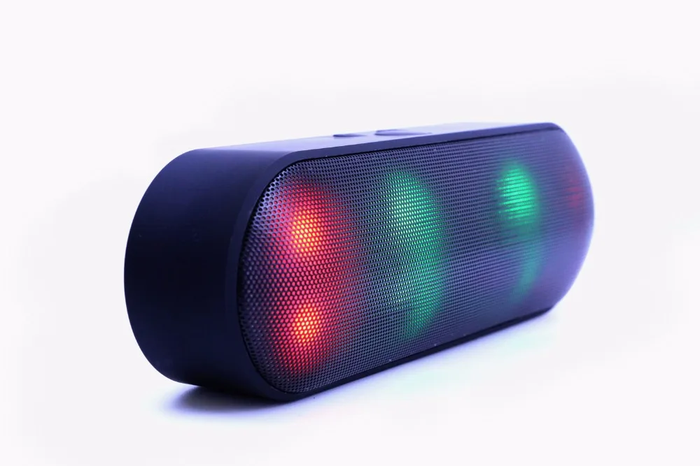 NewRixing BT808NL Мини Bluetooth динамик светодиодный переносные беспроводные колонки