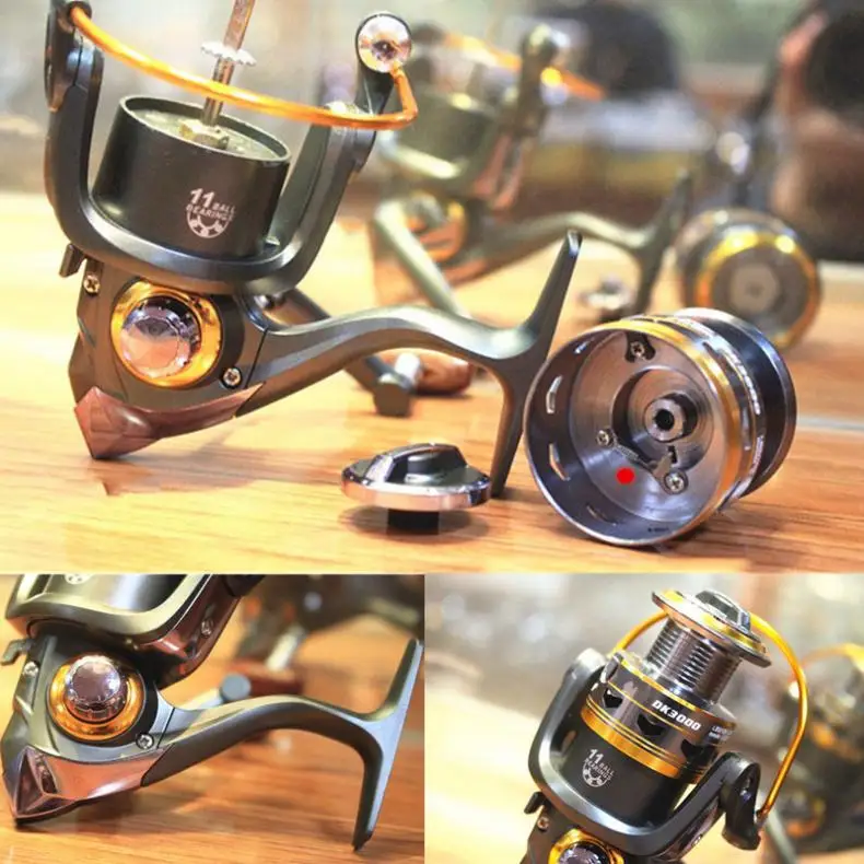 5000 Series 11BB 5.2:1 Ball Bearings Sea Fishing Spinning Reels Saltwater Rock Fish Line Reel Wheel | Спорт и развлечения
