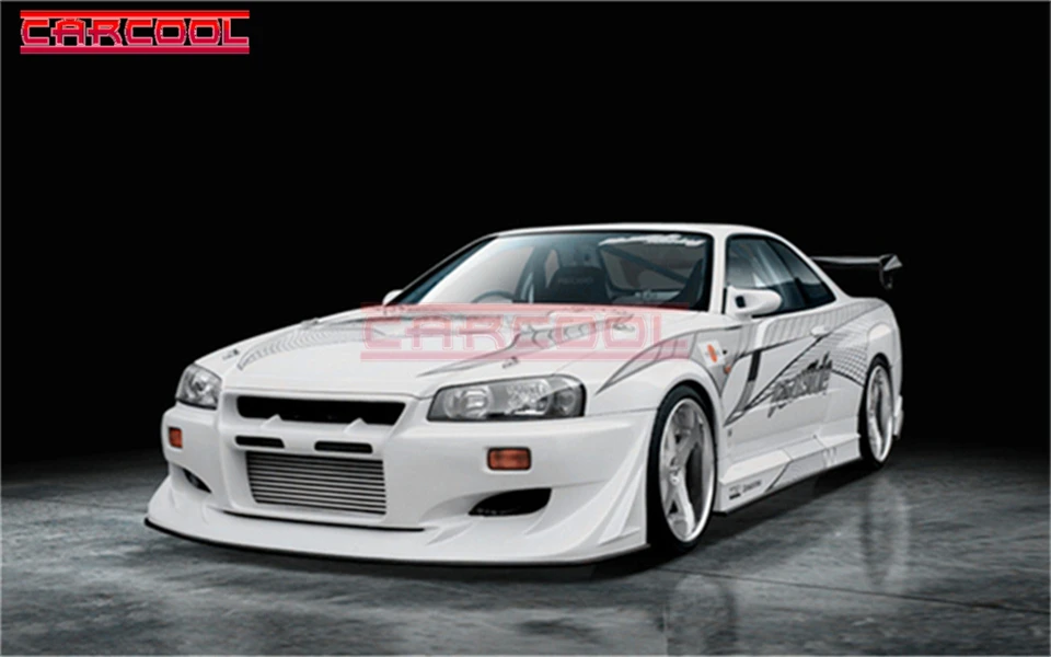 Запчасти для автотюнинга R34 GTR Velside GT FRP комплект из стекловолокна (бамперы +
