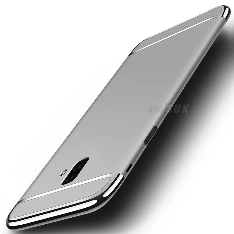 Чехол J6 для samsung Galaxy J6 Prime чехол Роскошный противоударный бампер Защита для samsung J6 Plus задняя оболочка - Цвет: Silver