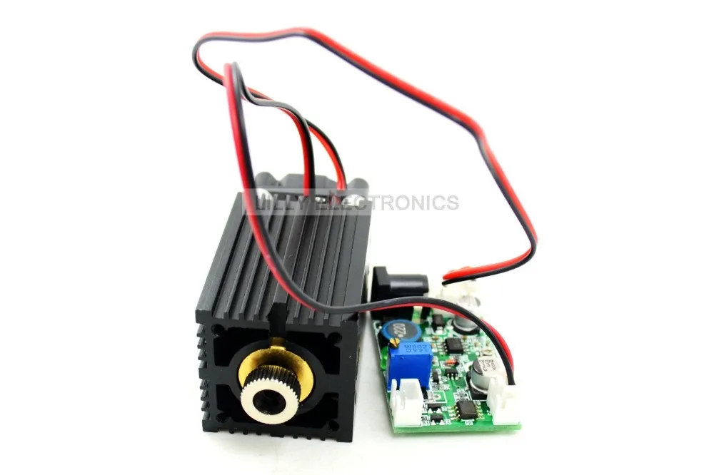 Фокусируемый лазерный модуль 450 нм 2 Вт 2000 МВт с синей точкой драйвером + TTL 12 В для