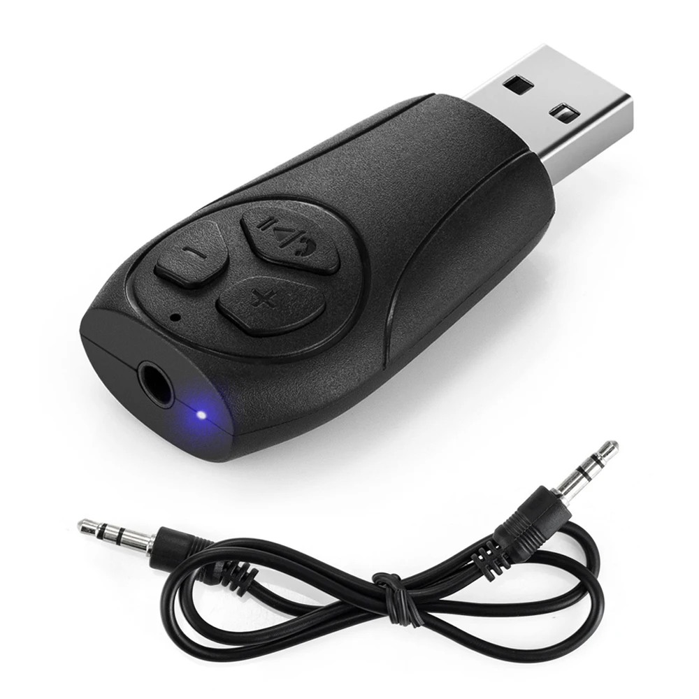 Мини беспроводной Bluetooth 4 2 аудио приемник адаптер USB Hands free Kit встроенный микрофон