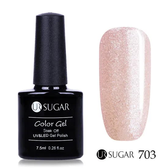 Color 703 Ur Sugar 7,5 мл Радужный мерцающий голографический Гель-лак для ногтей цветной супер-маникюрный Гель-лак для ногтей - Цвет: Color 703