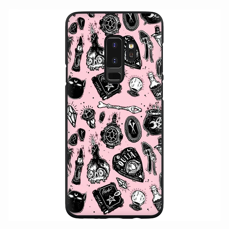 Girly пастельных ведьмы Мягкий силиконовый чехол для телефона для Samsung Galaxy S6 S7 край S8 S9 S10 плюс S10e M10 M20 M30 Note 8, 9 - Цвет: B7