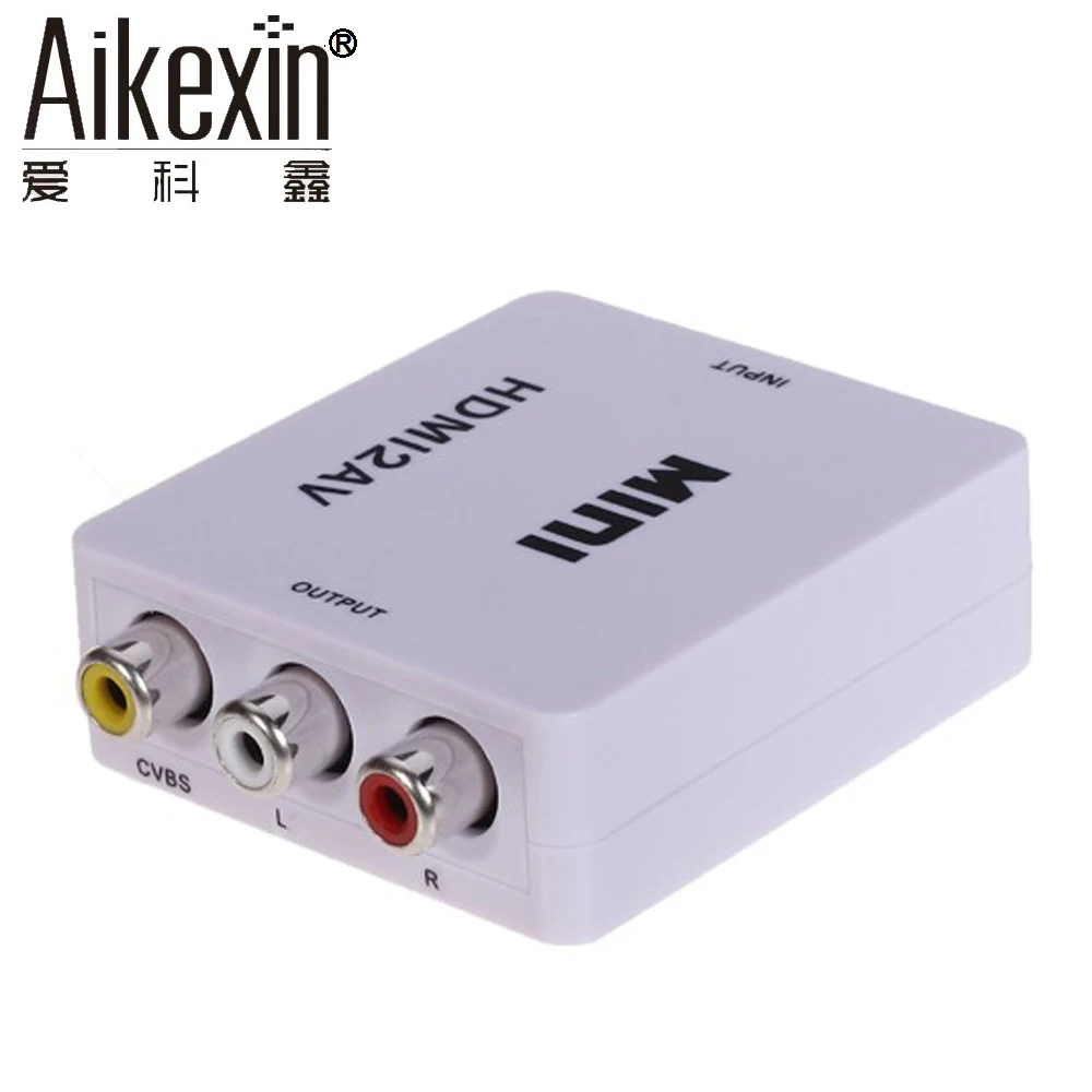 Конвертер Aikexin HDMI в AV 1080P RCA CVBs композитный мини конвертер HDMI2AV адаптер с