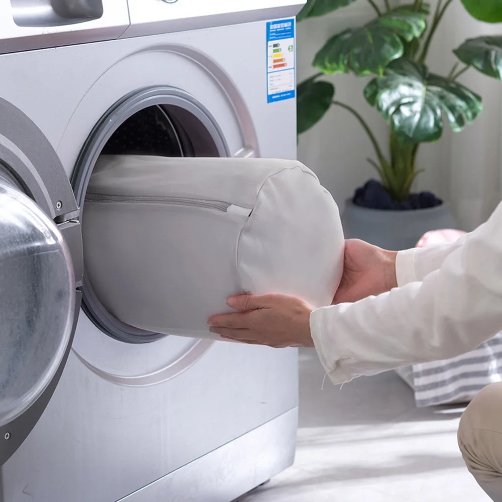 Серая мелкая сетка мешки для стирки бюстгальтер на молнии нижнее белье продукты