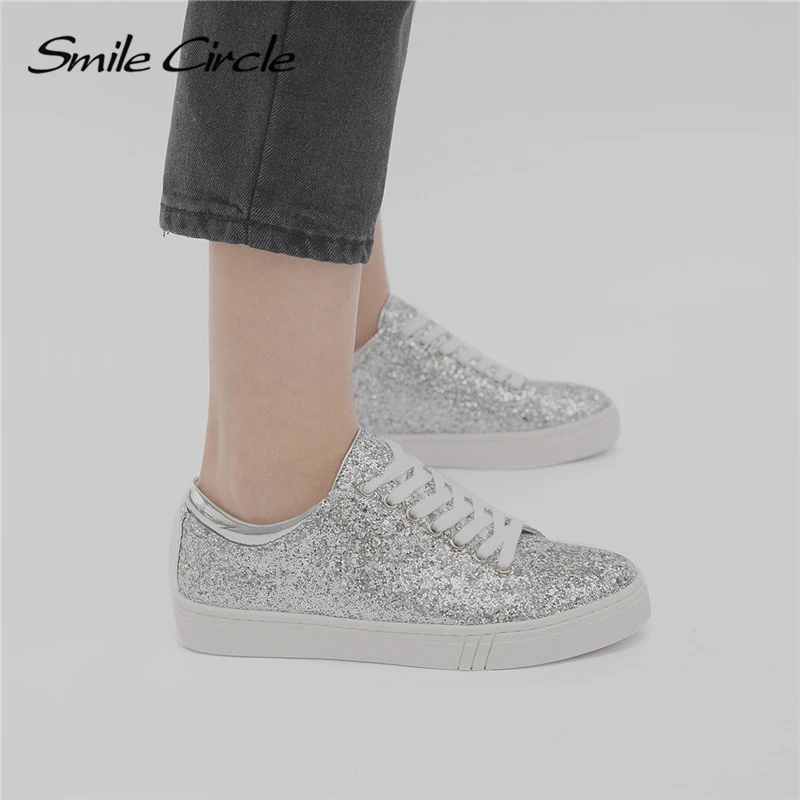 Женские кроссовки на плоской подошве Smile Circle повседневные платформе размеры 36 41